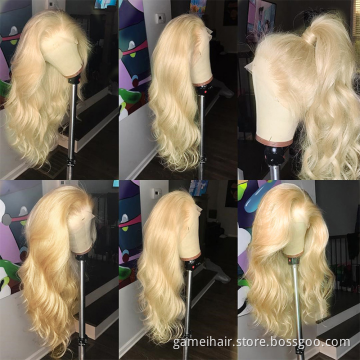 150% 180% Virgin Human Hair Lace Front Wig.613 Human Hair Lace Wig.13x6 613 Remy Body Wave Wig For Black Women